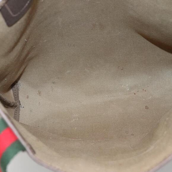 GUCCI GG Supreme Web Sherry Line Tote Bag Pvc Beige 002 123 002 123 - Picture 16 of 16